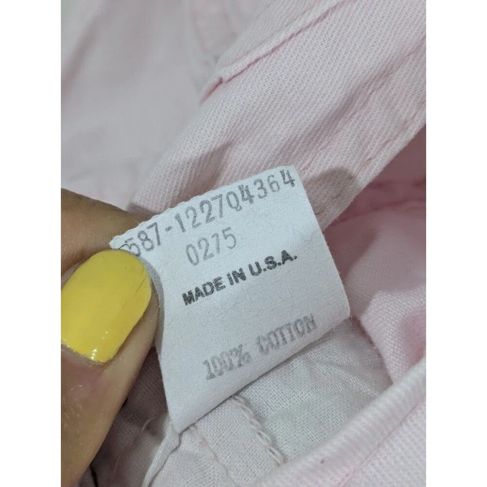 Vintage 90s Oshkosh B'Gosh Pink Shortalls Pocket Size 5 Made In USA Girls